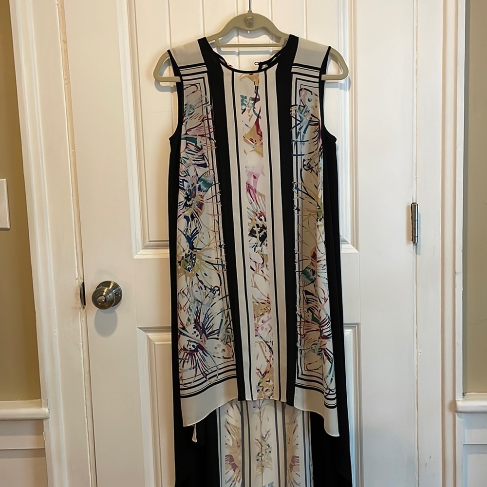 BCBG Max Azria Printed High Low Dress